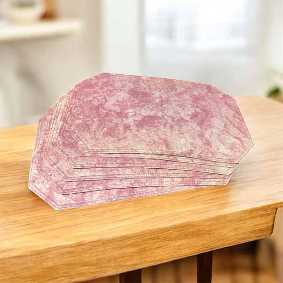 Other - Pink Marble Placemats Set- 6